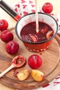 Homemade plum sauce Royalty Free Stock Photo