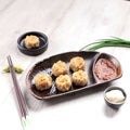 Homemade Pork Siomai Shumai Siumai. Chinese Traditional Dumpling Royalty Free Stock Photo