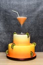 Homemade Pornstar cocktail cake