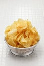homemade potato chips (crisps)