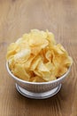 homemade potato chips (crisps) Royalty Free Stock Photo