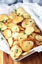 Homemade potato chips Royalty Free Stock Photo