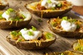 Homemade Potato Skins with Bacon Royalty Free Stock Photo