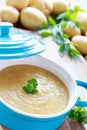 Homemade potato soup Royalty Free Stock Photo