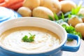 Homemade potato soup Royalty Free Stock Photo