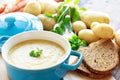 Homemade potato soup