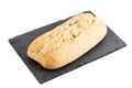 Homemade Potatoe Bread On The Black Stone Tray Royalty Free Stock Photo