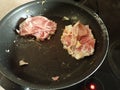 Homemade praperation of sandwich bacon burgers