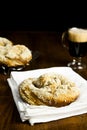 Homemade Pretzels and Beer Royalty Free Stock Photo