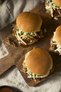 Homemade Pulled Pork Sliders Royalty Free Stock Photo