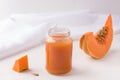 homemade pumpkin baby food. Royalty Free Stock Photo