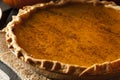 Homemade Pumpkin Pie for Thanksigiving Royalty Free Stock Photo