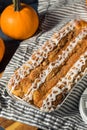 Homemade Pumpkin Spice Danish Coffee Cake Royalty Free Stock Photo