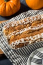 Homemade Pumpkin Spice Danish Coffee Cake Royalty Free Stock Photo