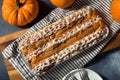 Homemade Pumpkin Spice Danish Coffee Cake Royalty Free Stock Photo