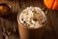 Homemade Pumpkin Spice Latte Royalty Free Stock Photo