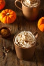 Homemade Pumpkin Spice Latte Royalty Free Stock Photo