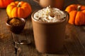 Homemade Pumpkin Spice Latte Royalty Free Stock Photo