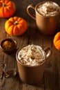 Homemade Pumpkin Spice Latte Royalty Free Stock Photo