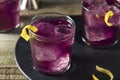 Homemade Purple Haze Cocktail Royalty Free Stock Photo