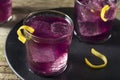 Homemade Purple Haze Cocktail Royalty Free Stock Photo