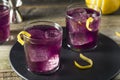 Homemade Purple Haze Cocktail Royalty Free Stock Photo