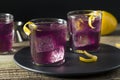 Homemade Purple Haze Cocktail Royalty Free Stock Photo
