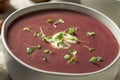 Homemade Purple Sweet Potato Soup Royalty Free Stock Photo