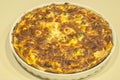 Homemade quiche pie