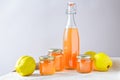 Homemade quince jelly juice fruits