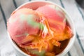 Homemade Rainbow Ice Cream Sorbet Royalty Free Stock Photo