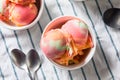 Homemade Rainbow Ice Cream Sorbet Royalty Free Stock Photo