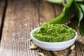 Homemade Ramson Pesto Royalty Free Stock Photo