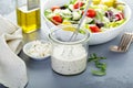 Homemade ranch dressing with feta Royalty Free Stock Photo