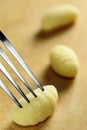 Homemade raw gnocchi, italian fresh pasta Royalty Free Stock Photo