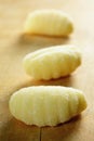 Homemade raw gnocchi, italian fresh pasta