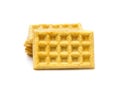 Rectangle Waffles on a White Background