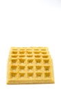 Rectangle Waffles on a White Background