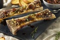 Homemade Roasted Beef Bone Marrow Royalty Free Stock Photo