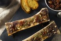 Homemade Roasted Beef Bone Marrow Royalty Free Stock Photo