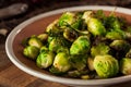 Homemade Roasted Brussel Sprouts Royalty Free Stock Photo