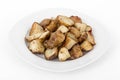 Homemade roasted jerusalem artichoke sunchoke dish Royalty Free Stock Photo