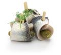 Homemade rollmops Royalty Free Stock Photo