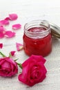 Homemade rose petal jam