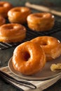 Homemade Round Glazed Donuts