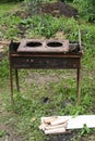 Homemade rusty oven