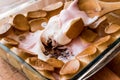 Homemade S`mores Dip / Baked Marshmallow Royalty Free Stock Photo