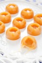 Homemade salted caramel candy Royalty Free Stock Photo