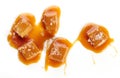 Homemade salted caramel pieces Royalty Free Stock Photo