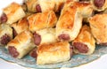 Homemade sausage rolls Royalty Free Stock Photo